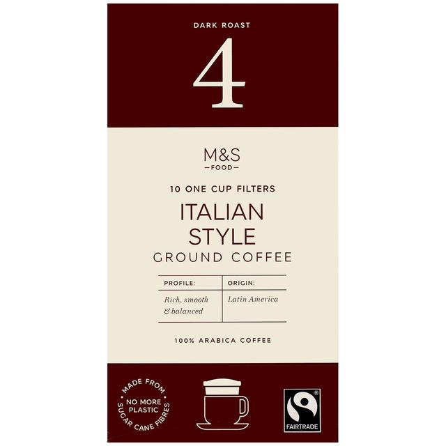 M&S 10 Cup Filters Italian Style Coffee Food Cupboard M&S Default Title  