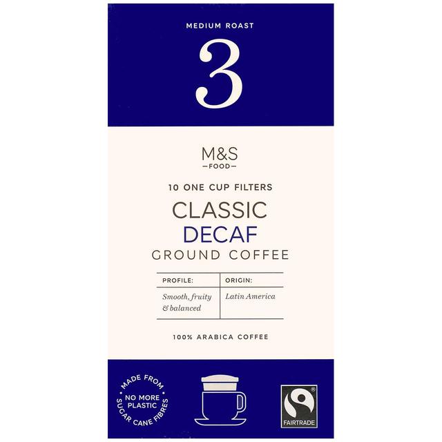 M&S Fairtrade Decaf One Cup Coffee Filters