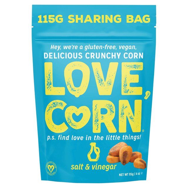 LOVE CORN Salt & Vinegar Crunchy Corn Crisps, Nuts & Snacking Fruit M&S   