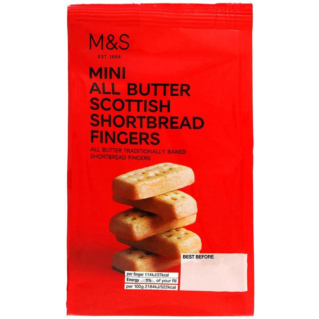 M&S All Butter Mini Scottish Shortbread Fingers Food Cupboard M&S Default Title  