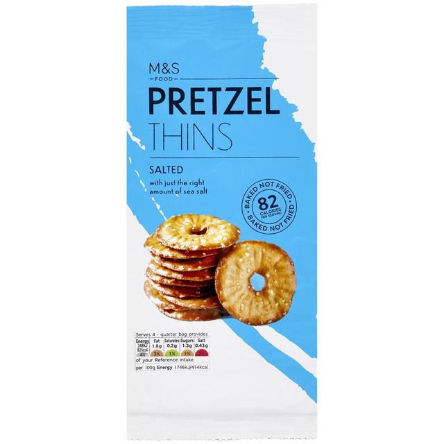 M&S Salted Pretzel Thins Food Cupboard M&S Default Title  