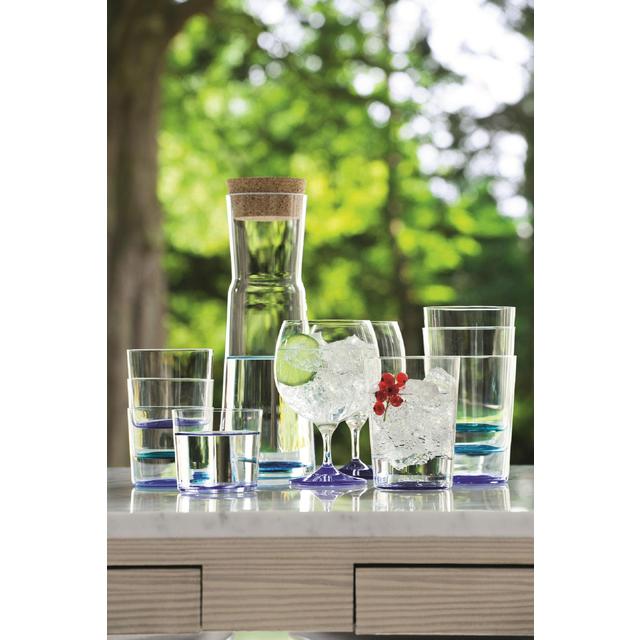 LSA International Coro Tumbler Large 560ml Lagoon Assorted, Set Of 4 Tableware & Kitchen Accessories M&S   