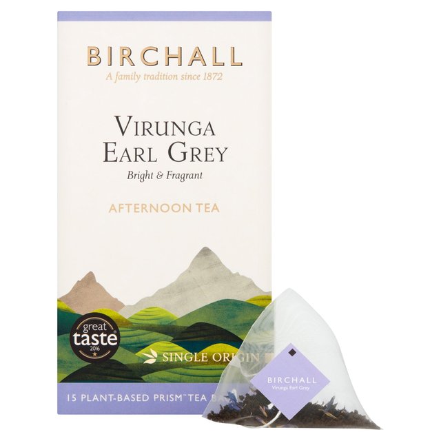 Birchall Virunga Earl Grey - 15 Prism Tea Bags GOODS M&S   