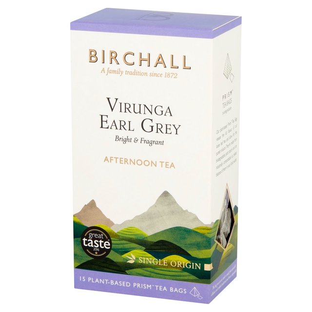 Birchall Virunga Earl Grey - 15 Prism Tea Bags GOODS M&S   