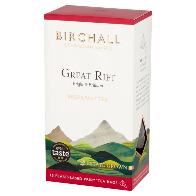 Birchall Great Rift Breakfast Blend - 15 Prism Tea Bags Tea M&S   