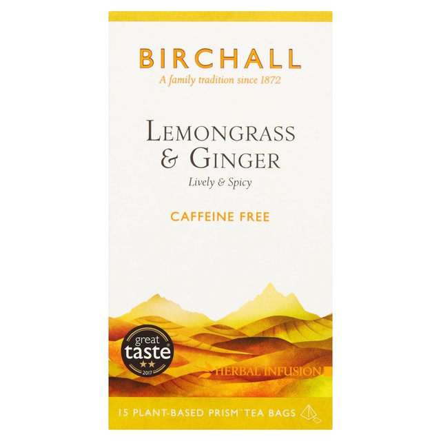 Birchall Lemongrass & Ginger - 15 Prism Tea Bags - McGrocer