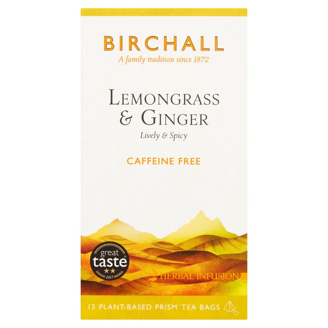 Birchall Lemongrass & Ginger - 15 Prism Tea Bags