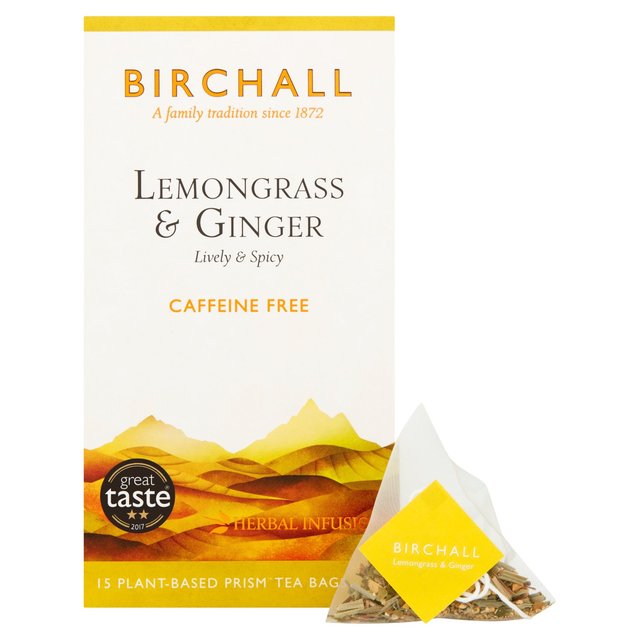 Birchall Lemongrass & Ginger - 15 Prism Tea Bags