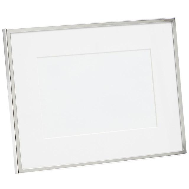 M&S Elegant Metal Photo Frame, Silver 4X6in General Household M&S   