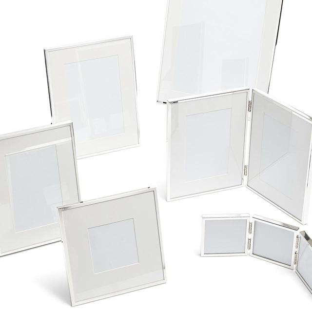 M&S Elegant Metal Photo Frame, Silver 4X6in General Household M&S   