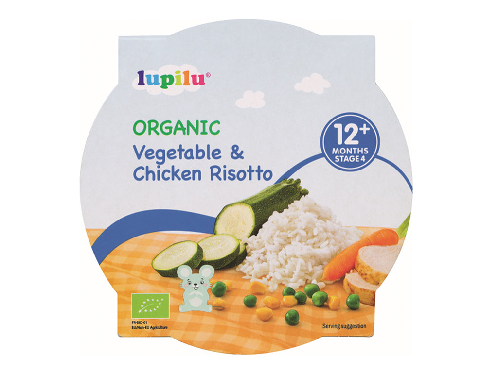 Lupilu Organic Vegetable & Chicken Risotto Tray Meal 12+ Months