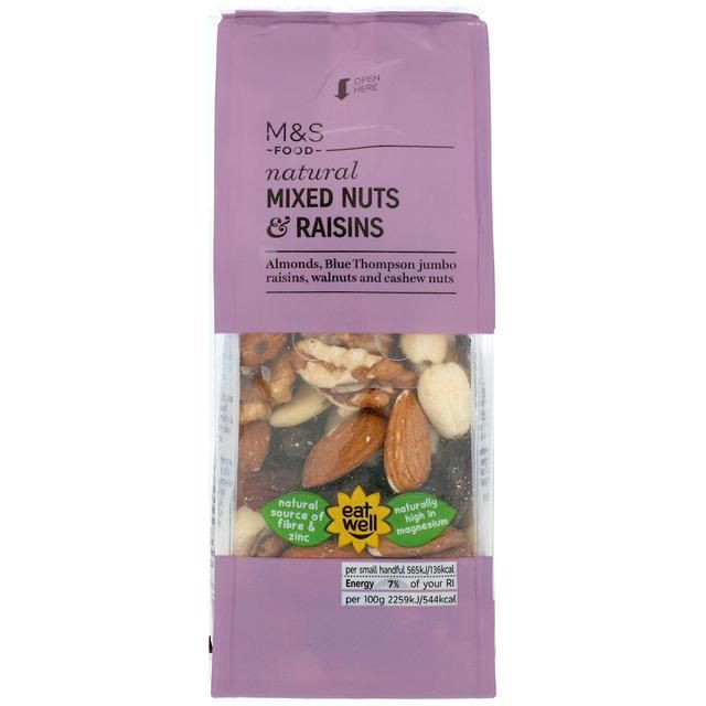 M&S Natural Mixed Nuts & Raisins FOOD CUPBOARD M&S Default Title  