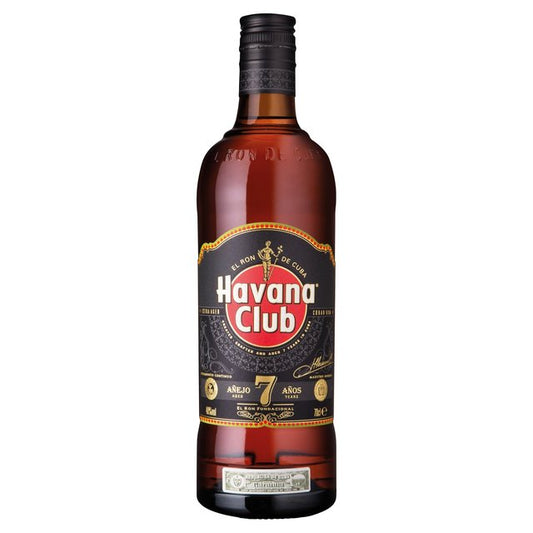 Havana Club 7 Year Old Dark Rum Liqueurs and Spirits M&S Title  