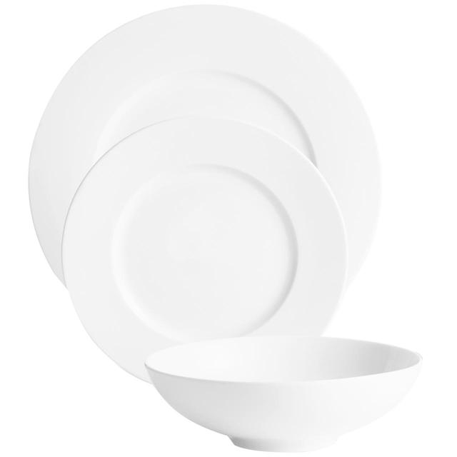 M&S Maxim White Porcelain Dinner Set Tableware & Kitchen Accessories M&S   