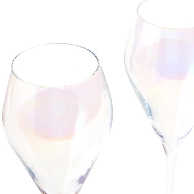 M&S Crystal Pearl Lustre Prosecco Flutes Set Tableware & Kitchen Accessories M&S   