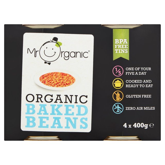 Mr Organic Baked Beans 4 Pack