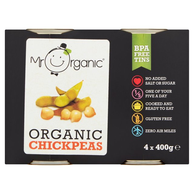 Mr Organic Chickpeas 4 Pack Food Cupboard M&S   