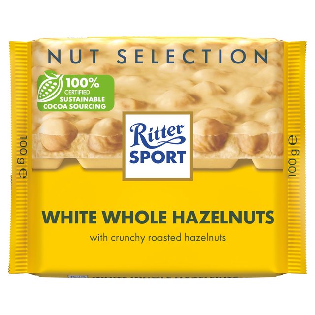 Ritter Sport Nut Perfection White Whole Hazelnut Food Cupboard M&S Default Title  