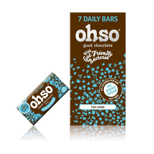 Ohso Good Dark Chocolate with Gut Friendly Bacteria Multipack 70% General Health & Remedies M&S Default Title  