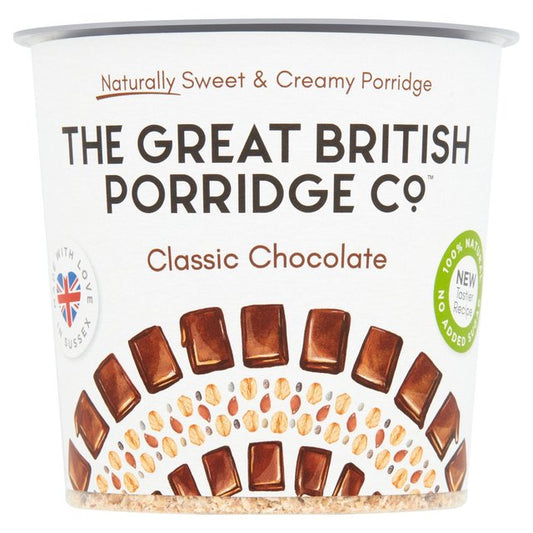 The Great British Porridge Co Classic Chocolate Pot Cereals M&S   