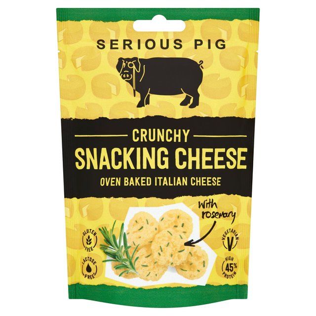 Serious Pig Crunchy Snacking Cheese Rosemary Crisps, Nuts & Snacking Fruit M&S Default Title  