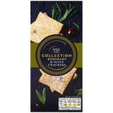 M&S Collection Rosemary & Olive Crackers Biscuits, Crackers & Bread M&S Default Title  