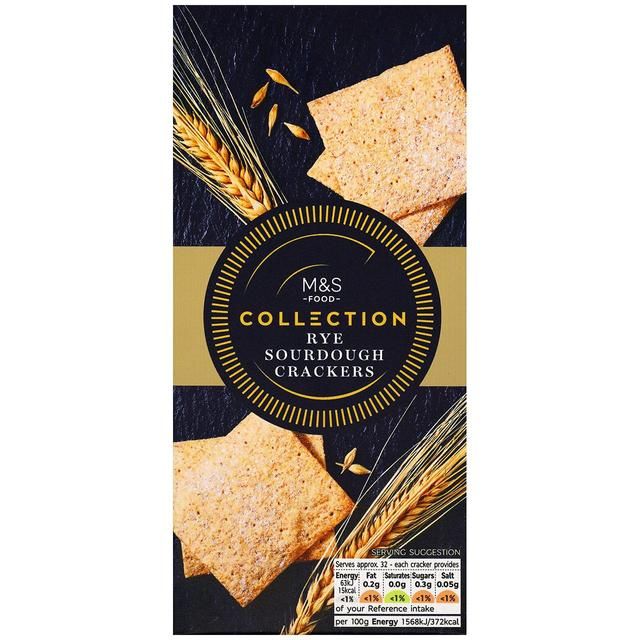 M&S Collection Rye Sourdough Crackers