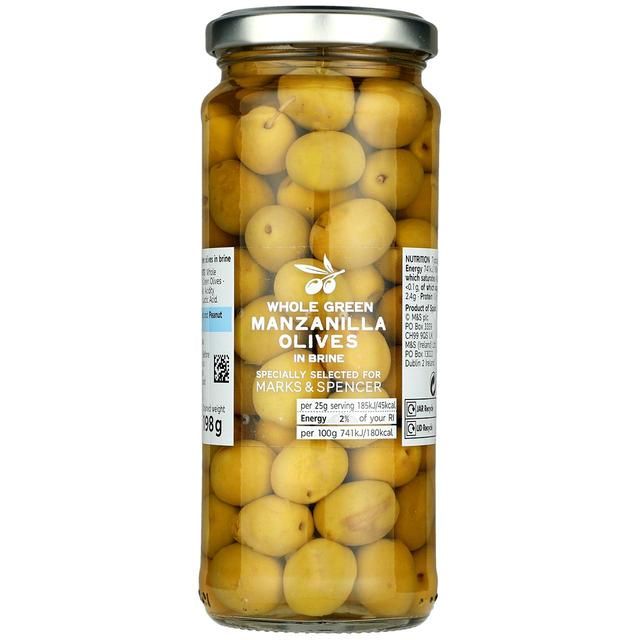 M&S Whole Manzanilla Green Olives in Brine