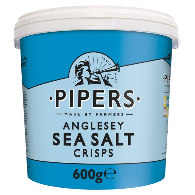 Pipers Anglesey Sea Salt Crisps Tub Free from M&S   