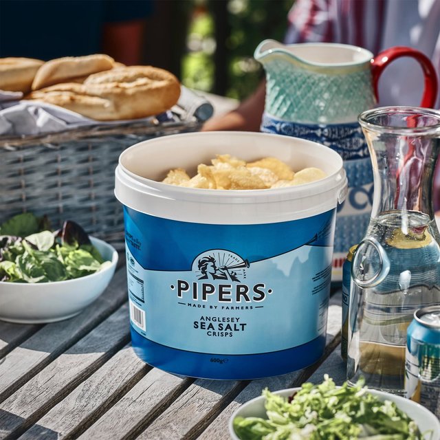 Pipers Anglesey Sea Salt Crisps Tub