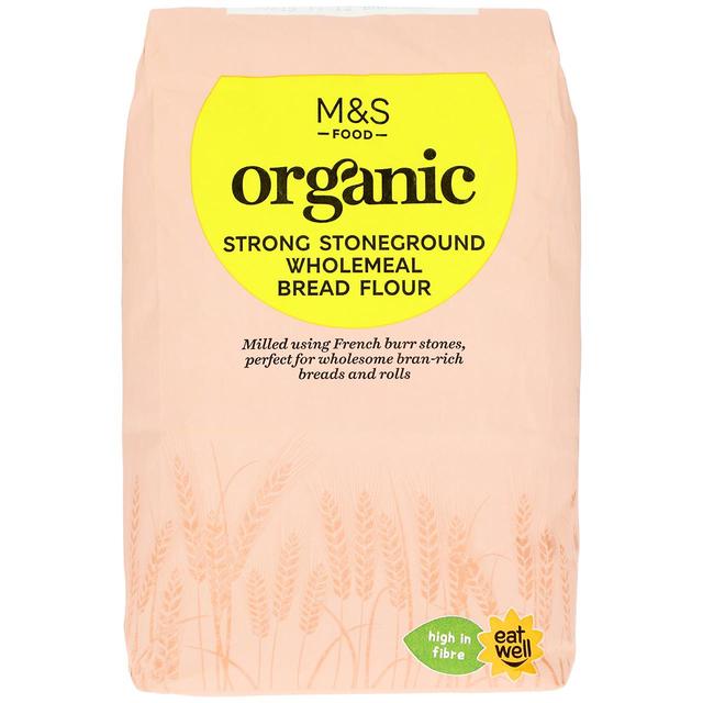 M&S Organic Strong Stoneground Wholemeal Bread Flour Free from M&S Title  