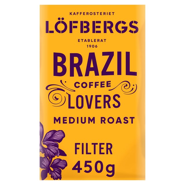 Lofbergs Coffee Lovers Brazil Single Origin Ground Coffee Tea M&S Default Title  