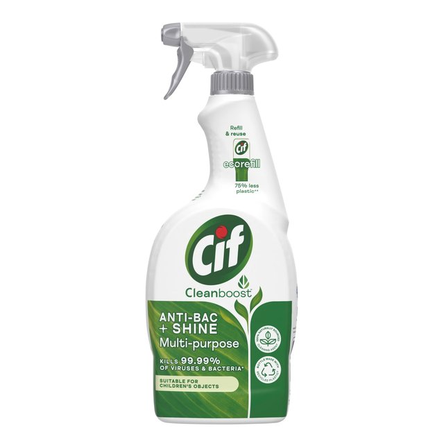 Cif Antibac & Shine Cleaner Spray Disinfectant Accessories & Cleaning M&S   