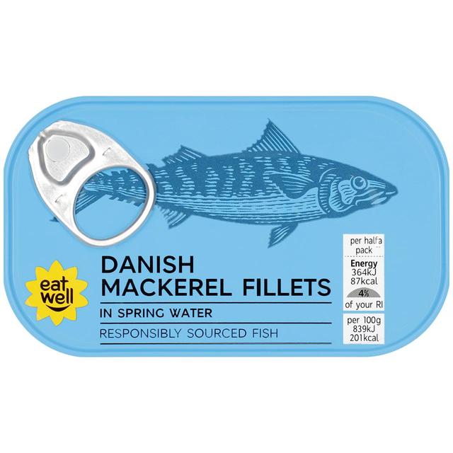 M&S Danish Mackerel Fillets in Spring Water Food Cupboard M&S Default Title  