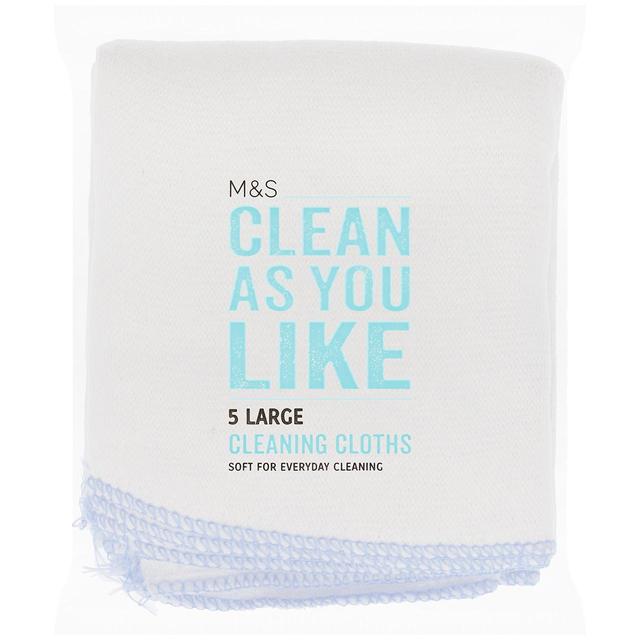 M&S Large Cleaning Cloths Accessories & Cleaning M&S   