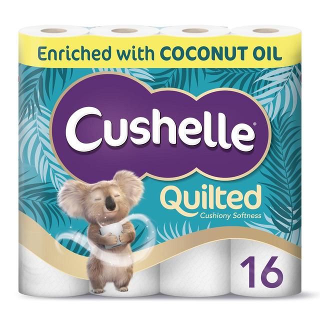 Cushelle Ultra Quilted Coconut Toilet Tissue 16 Roll