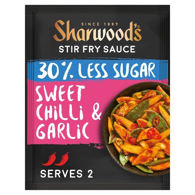 Sharwood's Sweet Chilli 30% Less Sugar Stir Fry Sachet Food Cupboard M&S Default Title  