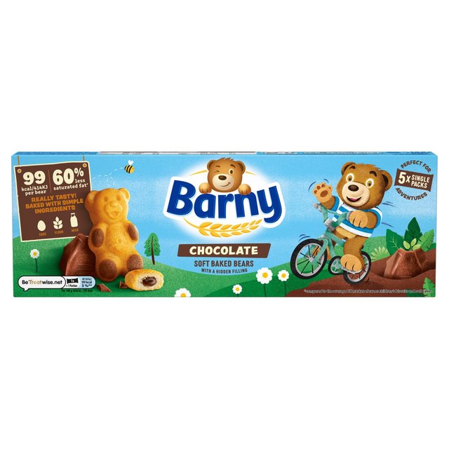 Barny Chocolate Sponge Bear 5 Pack Multipack