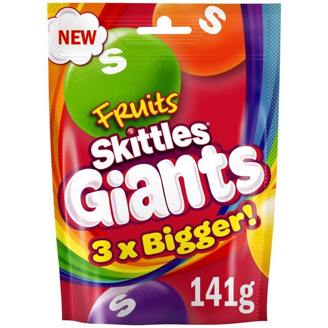 Skittles Giants Fruit Sweets Pouch Bag Food Cupboard M&S Default Title  