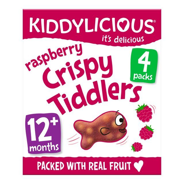 Kiddylicious Raspberry Crispy Tiddlers, 12 mths+ Multipack Crisps, Nuts & Snacking Fruit M&S Default Title  