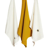 M&S Pure Cotton Bee Tea Towels, Yellow Mix Tableware & Kitchen Accessories M&S   