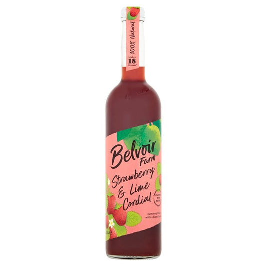 Belvoir Strawberry & Lime Cordial - McGrocer