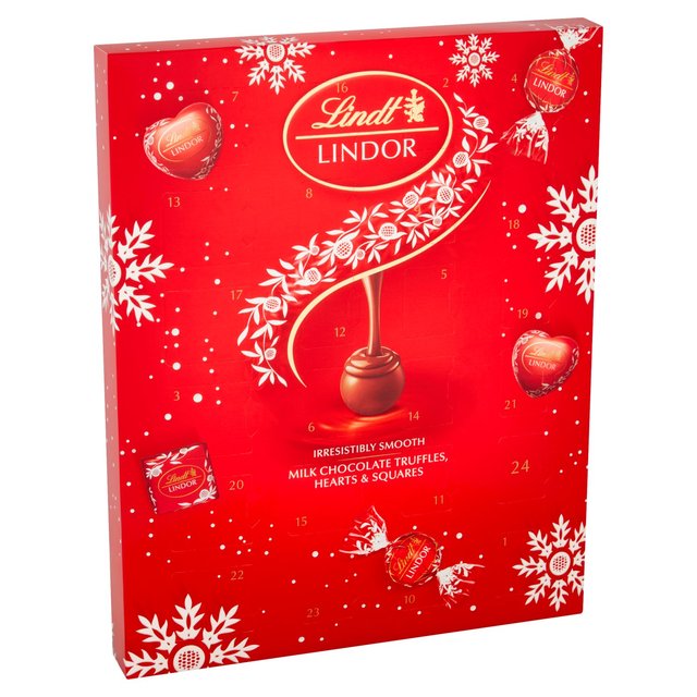 Lindt Lindor Milk Chocolate Advent Calendar Sweets M&S   