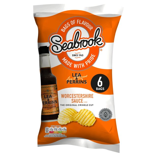 Seabrook Crinkle Cut Lea & Perrins Worcestershire Sauce Crisps