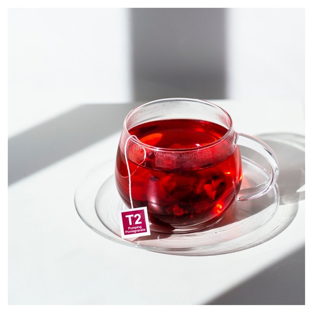 T2 Pumping Pomegranate Bio Tea Bags Tea M&S   