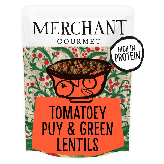 Merchant Gourmet Tomatoey French Puy & Green Lentils