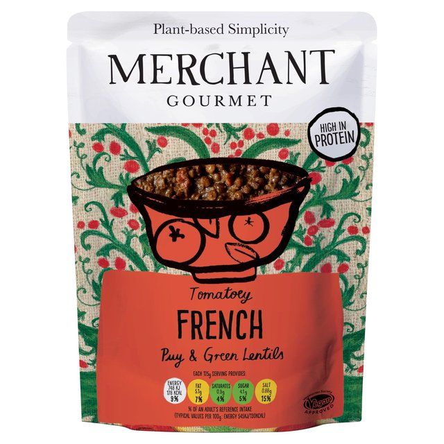 Merchant Gourmet Tomatoey French Puy & Green Lentils Food Cupboard M&S   