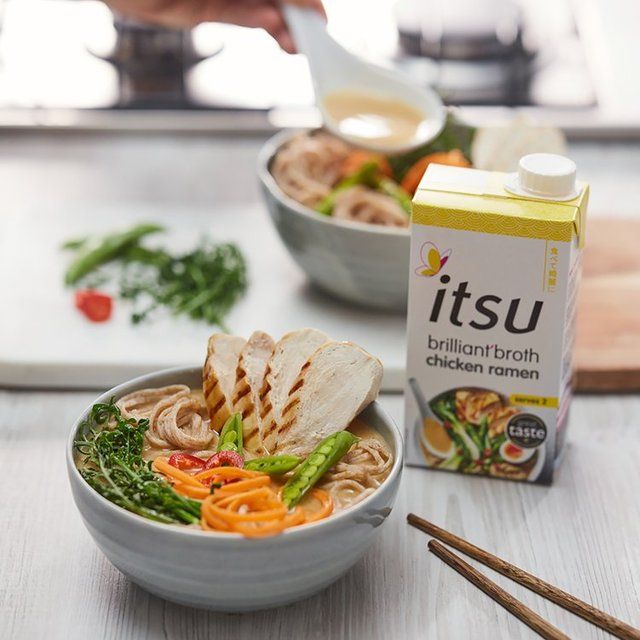 itsu chicken ramen brilliant broth for 2 Food Cupboard M&S   