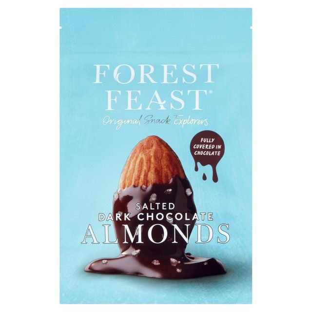 Forest Feast Salted Dark Chocolate Almonds Food Cupboard M&S   