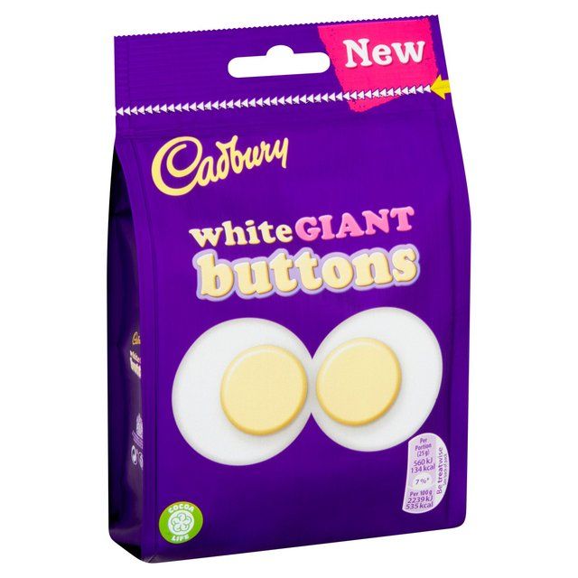 Cadbury White Chocolate Giant Buttons Bag Food Cupboard M&S   